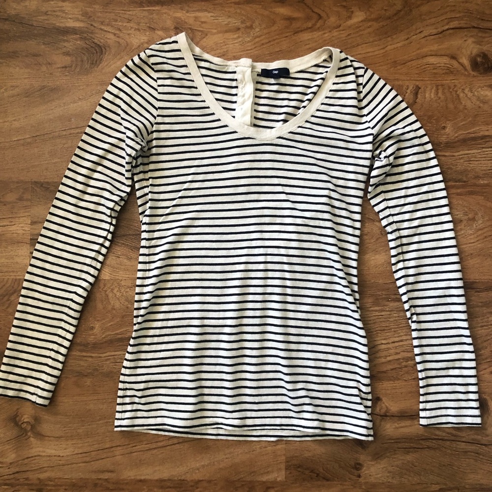 Stripped long sleeve tee